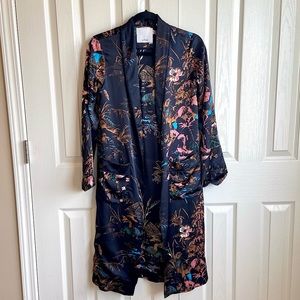 Aritzia Wilfred Floral Silky Kimono Jacket Cardigan XXS
